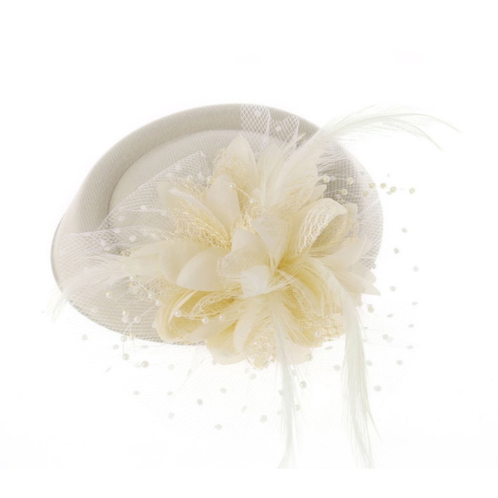 b-398-exquisite-sweet-fascinator-hat-with-hair-clip-decorative-anti-fall-faux-flower-mesh-veil-hat-hair-accessories