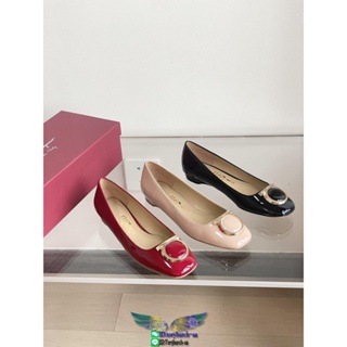 Ferra.gamo chunky-heel slide womens pump slip-on elegant party dancer footwear size35-42