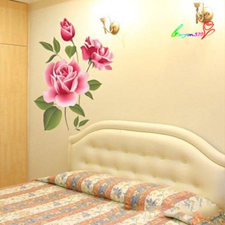 【AG】DIY Home Decoration TV Background Removable Rose Flower Wall