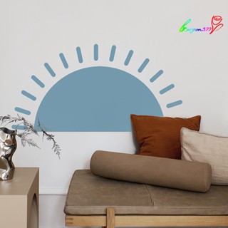 【AG】1 Sheet Wall Sticker Cartoon Removable Plane Bohemia Large Sun Decal Home Decoration