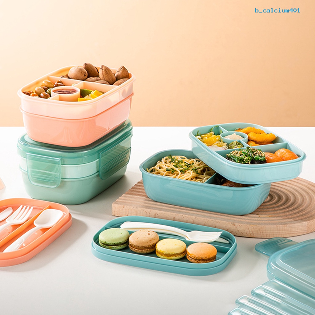 calciwj-lunch-container-good-sealing-compartment-large-capacity-with-tableware-3-layers-multiple-grid