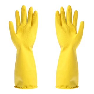 พร้อมจัดส่ง ถุงมือยาง ถุงมือล้างจาน M/L ถุงมือกันลื่นสำหรับงานบ้าน ป้องกันผิวหนัง ทำความสะอาด Banana Bakery