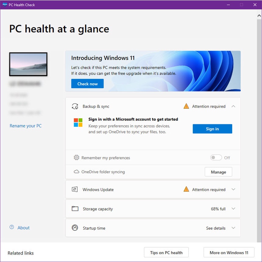 โปรแกรม-windows-pc-health-check-v2-3-2106-25001-โปรแกรมตรวจเช็คสถานะ-pc-เช็คว่าเครื่องเราติดตั้ง-windows-11-ได้หรือไม่