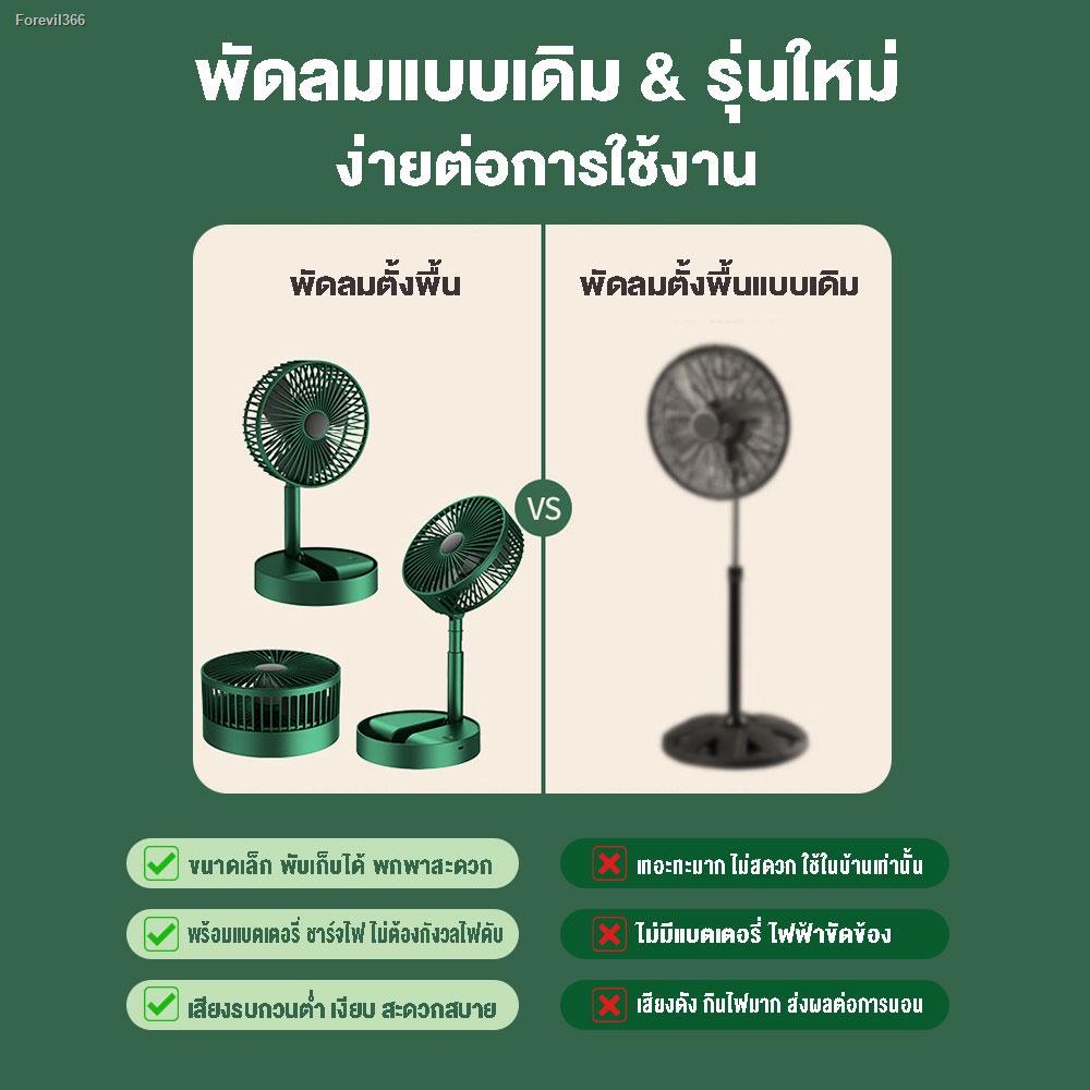 พร้อมสต็อก-usb-fan-พัดลมไร้สาย-หน้าพัดลมขนาด-6-6-นิ้ว-พัดลมพกพา-พัดลม-usb-พัดลม-usb-แบบพับได้-พัดลมชาร์จแบตได้-usb-พัดลม