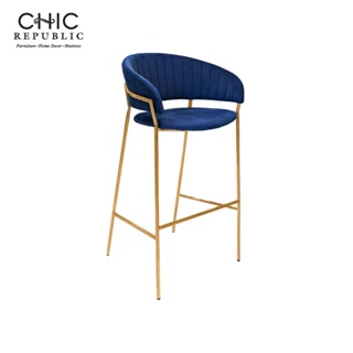 Chic Republic HANNAH/75-RG,เก้าอี้บาร์ - สี น้ำเงิน