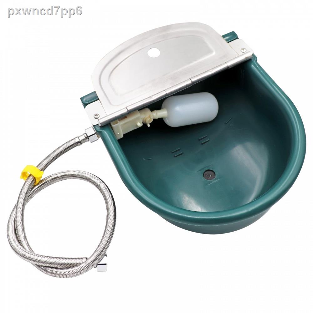 Dog Automatic Water Dispenser Automatic Cow Drinking Water Bowl,304 Stainless Steel Animal Waterer Bowl For Horse,Goat,Pig,Dog, With 1/2 Float Valve (Water Pipe Not Included Automatic Waterer