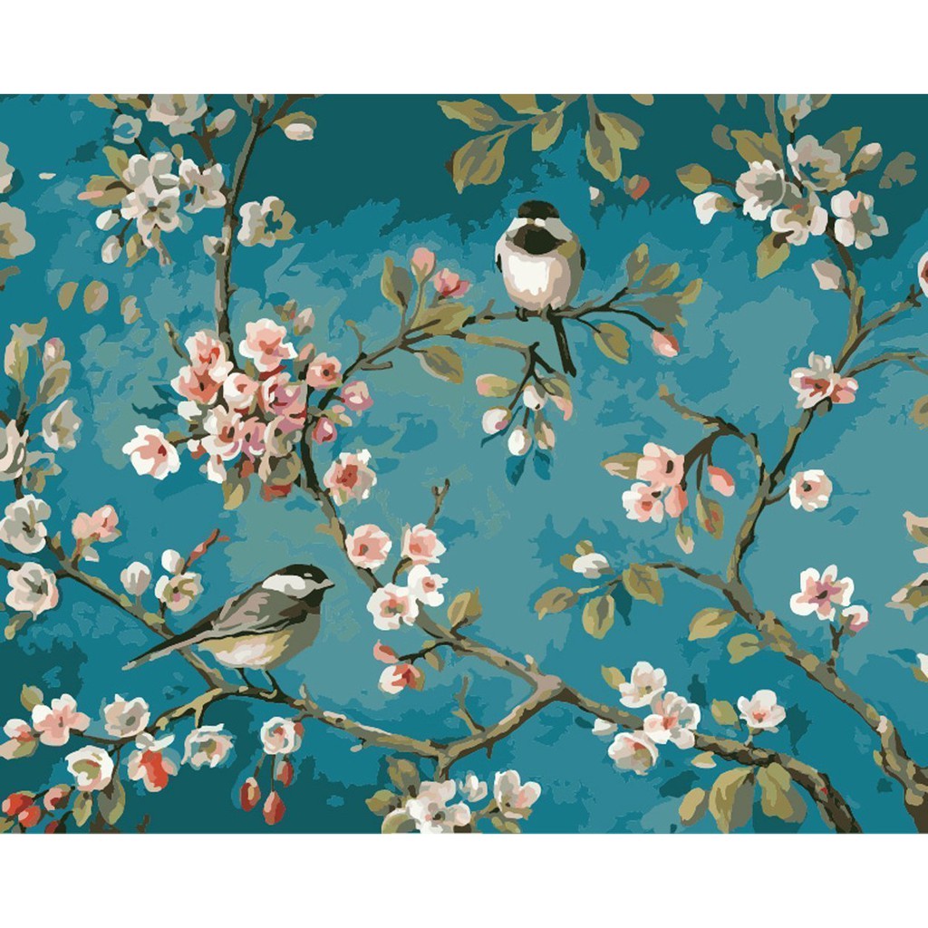 【ORFON】Bird Animal DIY Oil Painting By Numbers Kit With Frame | Shopee ...