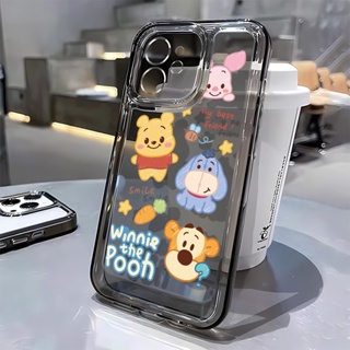 เคสโทรศัพท์มือถือ แบบใส กันกระแทก ลายการ์ตูนหมีพูห์น่ารัก สําหรับ iphone 14 pro max 11 12 13 7 8 Plus X XR XSMax