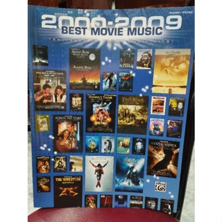 2000-2009 BEST MOVIE MUSIC - PV - TEN YEARS OF SHEET MUSIC HITS (ALF)038081387420ลดพิเศษปกด้านในเหลือง
