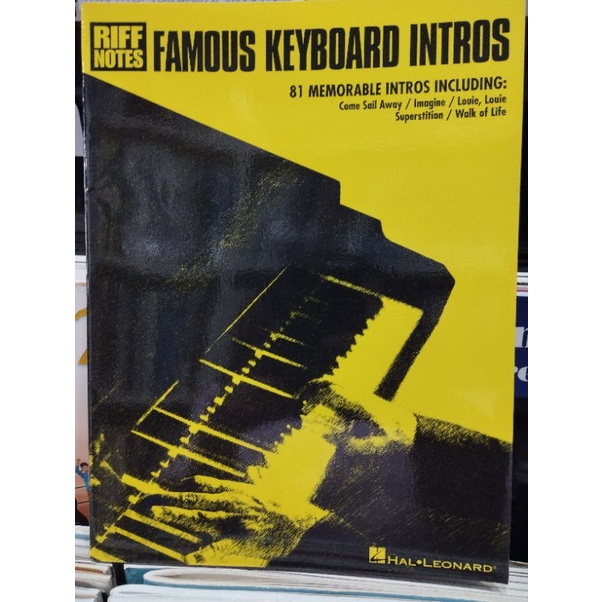 RIFF NOTES FAMOUS KEYBOARD INTROS (HAL)073999107180 Shopee Thailand