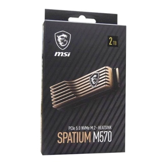 MSI SPATIUM M570 2TB PCIe 5.0 NVMe M.2 2280 SSD with Heatsink - 10000MB/s