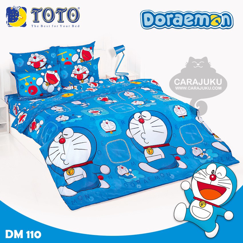 toto-ชุดประหยัด-ชุดผ้าปูที่นอน-ผ้านวม-โดเรม่อน-doraemon-dm110-โตโต้-ชุดเครื่องนอน-ผ้าปู-โดราเอมอน-โดราเอม่อน-โดเรมอน