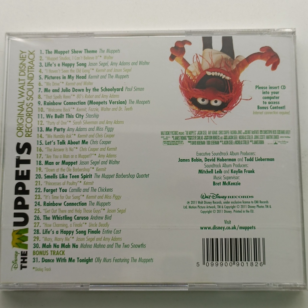 แผ่น-cd-เพลงประกอบ-disney-the-muppets-ของแท้-ยังไม่เปิด