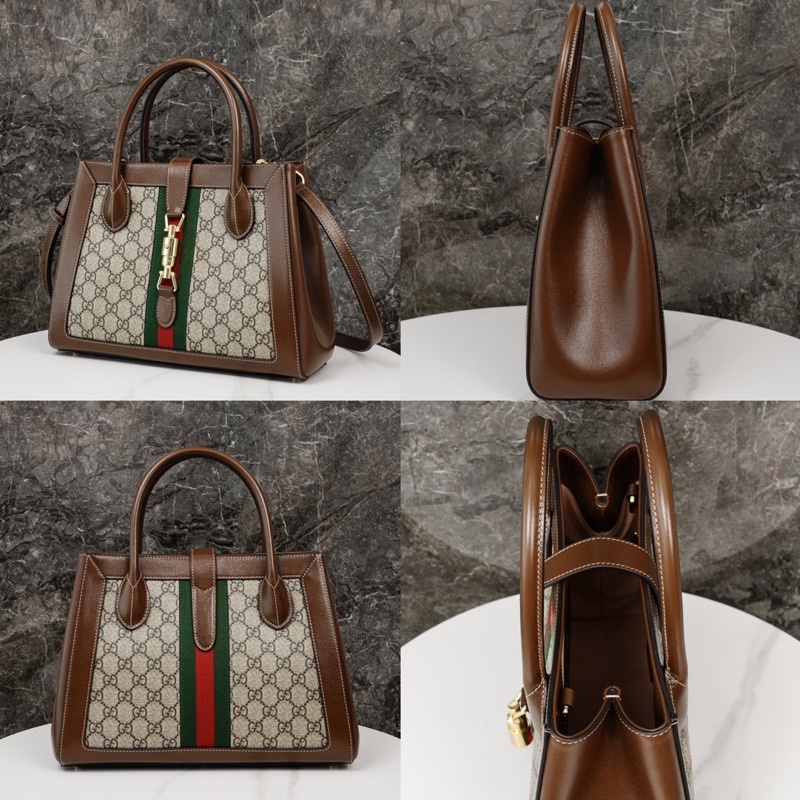 แบรนด์ใหม่-100-ของแท้-gucci-gucci-gucci-jackie-1961-series-tote-28-19-4-5-ซม-กระเป๋าสะพายไหล่เดี่ยว