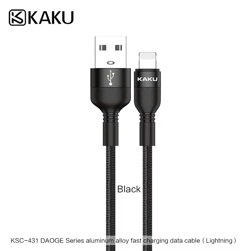 hot-สายชาร์จkaku-ksc-431-ชาร์จเร็ว3-2a-สายผ้า-แข็งแรง-ksc-431-daoge-aluminum-alloy-fast-charging-data-cable