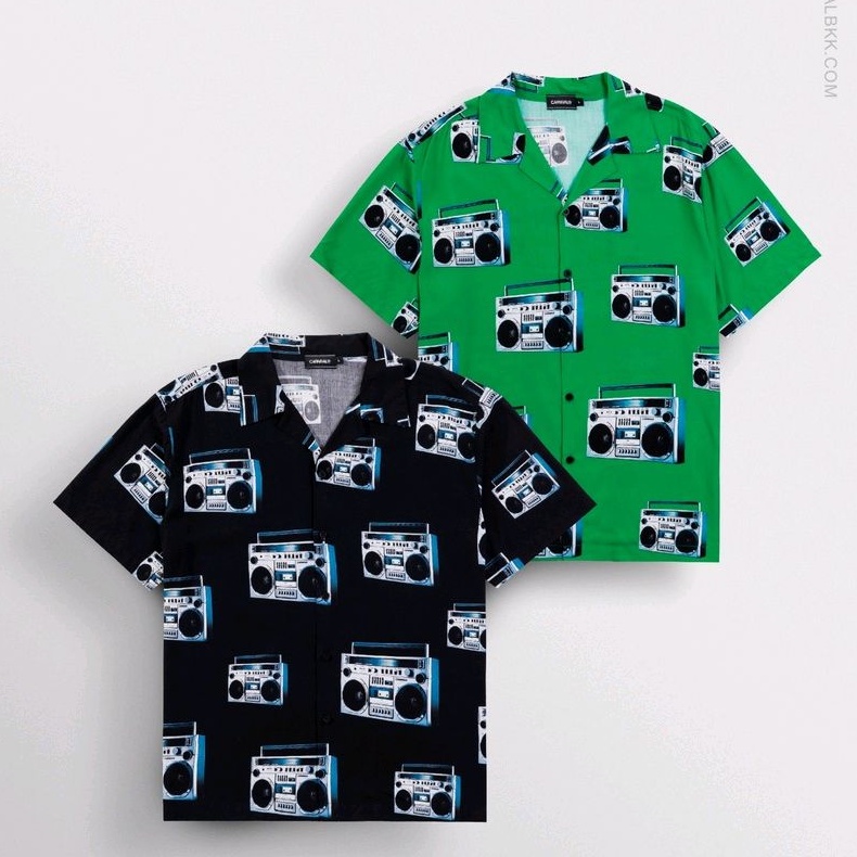 ของแท้-เสื้อ-carnival-fall-winter-2022-creation-from-chaos-boombox-hawaii-shirt-ของใหม่-พร้อมส่ง