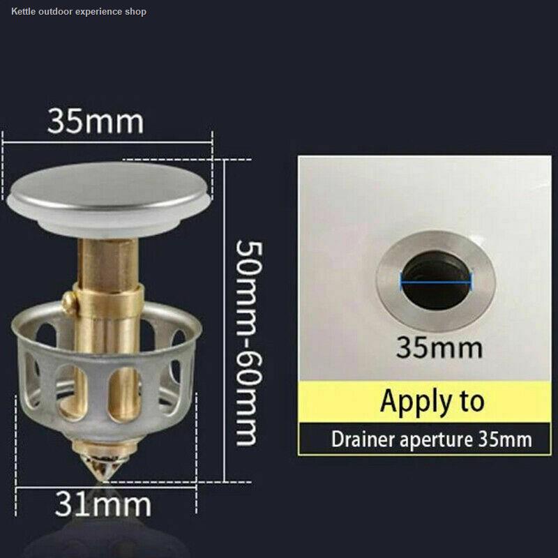 Universal Wash Basin Bounce Drain Filter, Basin Popup Drain Filter