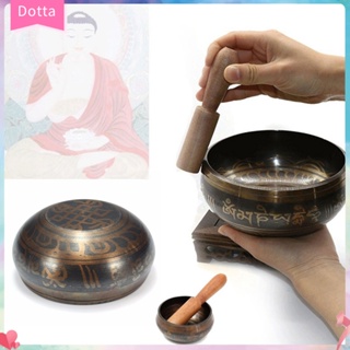 (dottam) Yoga Meditation Therapy Tibetan Relaxation Heal Buddha Singing Bowl Wood Stick