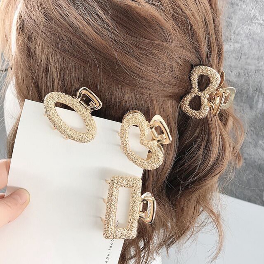 b-398-claw-clip-multi-styles-elegant-temperament-simple-hair-decoration-alloy-bowknot-rectangle-heart-moon-ellipse-women-head-back-hair-clip-for-dating