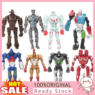 [ME] 8Pcs Anime Real Steel Adam Raider LED Robot Action Figure Model Kids Toy Gift