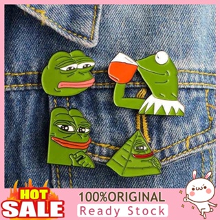 [B_398] Funny Pepe The Frog Enamel Brooch Pin Badge Clothes Accessories