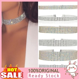 [B_398] Womens Fashion Full Rhinestones Choker Short Collar Jewelry