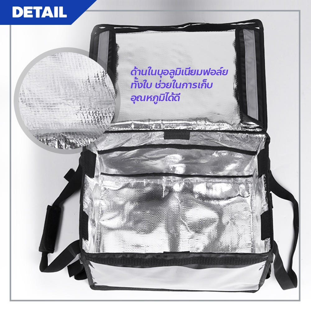 กล่องส่งอาหาร-ติดรถจักรยานยนต์-food-delivery-bag-กระเป๋าส่งอาหาร-สีเขียว-ขนาด-32-48-62ลิตร