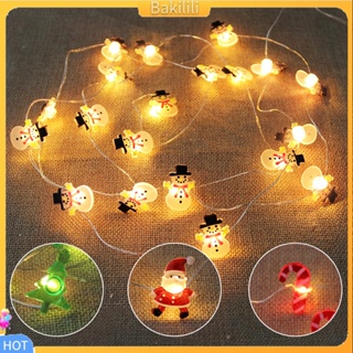 (Bakilili) สายไฟหิ่งห้อย LED รูปซานตาคลอส และต้นคริสต์มาส หลายสไตล์ สําหรับตกแต่งบ้าน