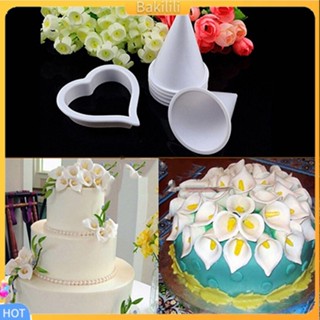 (Bakilili) 7 in 1 calla lily flower อุปกรณ์แม่พิมพ์สําหรับใช้ในการตกแต่งเค้กเบเกอรี่