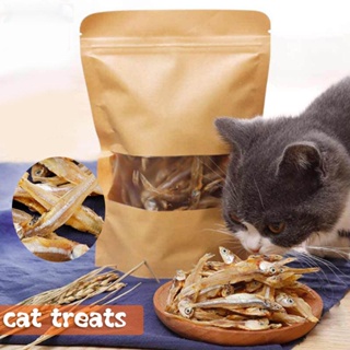 50G อาหารแมวธรรมชาติทั้งหมด,ขนมซิเทรตน้ำจืดปลาอบแห้งเพื่อเสริมสารอาหารอาหารแมวบรรจุถุงส่วนผสมที่คัดสรรสำหรับแมวขนาดใหญ่แ