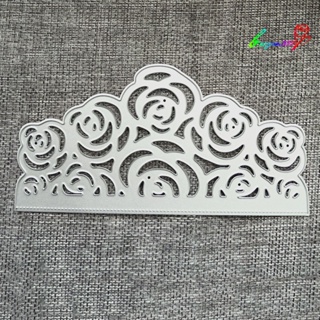 【AG】Flower Rose Border Metal Cutting Dies DIY Scrapbook Cards Punch Stencil