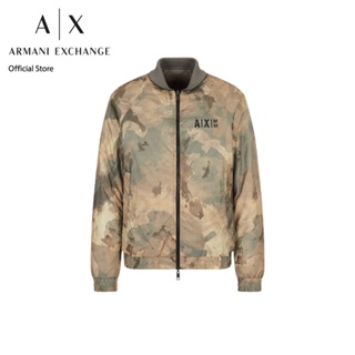 AX Armani Exchange เสื้อแจ็คเก็ตผู้ชาย รุ่น AX 6LZB01 ZNUQZ2844 -  สีเขียว