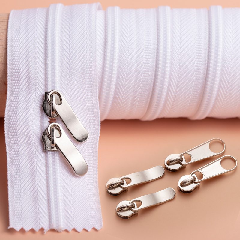ปลอกผ้านวมซิปแบบยาวสำหรับใช้ในบ้านปลอกผ้านวมผ้าปูที่นอนสองหัวอุปกรณ์ซิปล็อคไนลอน1-5เมตรใช้เฉพาะ