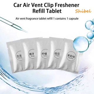 HOT_ 10 ชิ้นน้ำหอมแท็บเล็ตยาวนานเปลี่ยน Solid Vent คลิป Freshener Refill แท็บเล็ตยานพาหนะอุปกรณ์