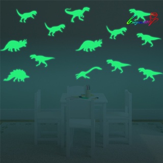 【AG】9Pcs Glow in the Dark Dinosaur Creative Fluorescent Wall Kids Room Decor