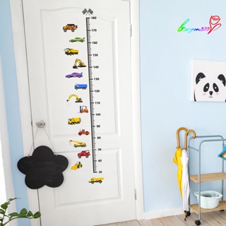 【AG】Kids Wall Growth Chart Sticker Self-adhesive Great Stickiness Removeable Car Print Precise Scale Height Legible Different