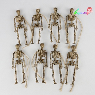【AG】8Pcs Horrible Simulation Skeleton Ornament Halloween Party Haunted House