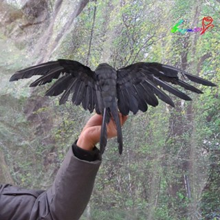 【AG】Simulation Artificial Feathered Crow Bird Ornament Toy Halloween Party