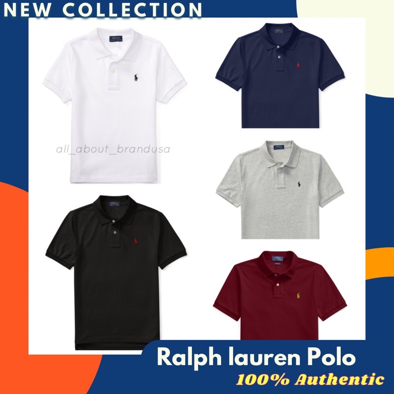 เสื้อโปโล-polo-ralph-lauren-polo-cotton-mesh-boy-size-ของแท้-100