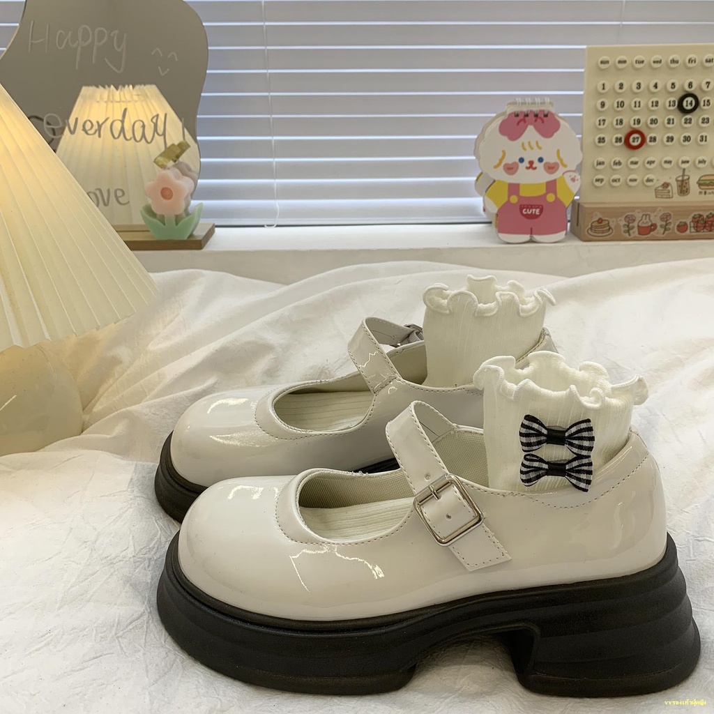 hot-sale-ฟองน้ำเค้กด้านล่างหนา-mary-jane-รองเท้าเดียวของผู้หญิงหัวโตใหม่ญี่ปุ่น-jk-รองเท้าหนังย้อนยุคขนาดเล็ก