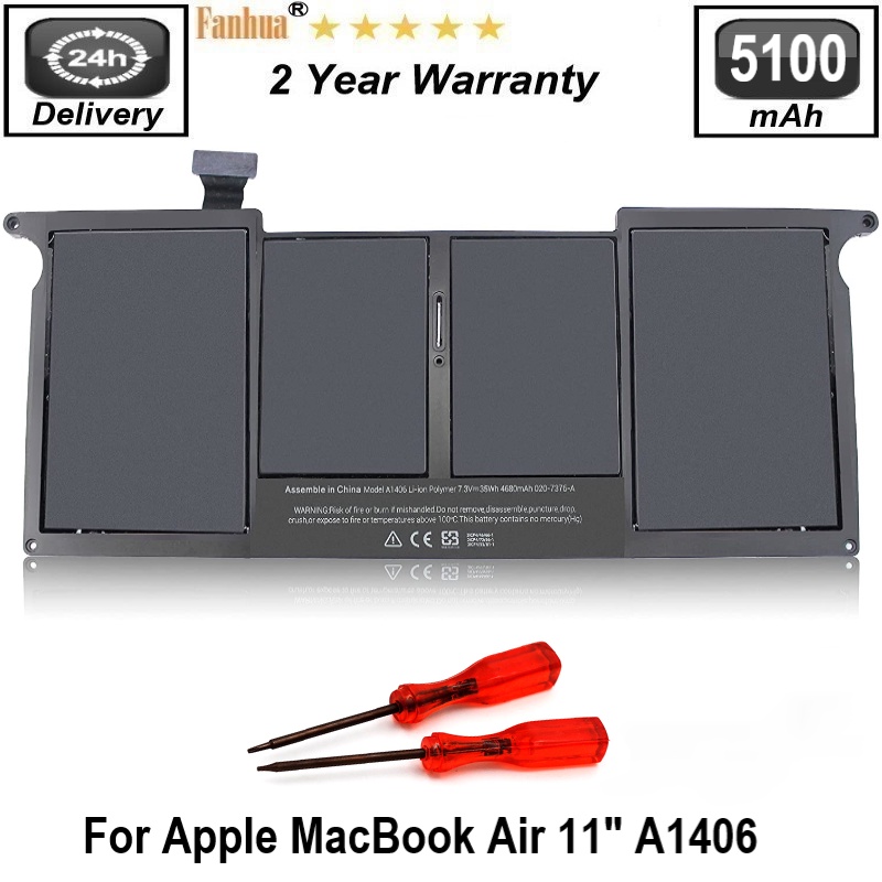 Batterie Apple MacBook Air 11 A1370 A1375 5100 mAh