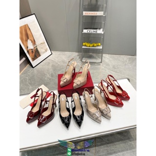 Valentino garavani platform heeled pump slip-on heeled slingback sandal ladies party footwear