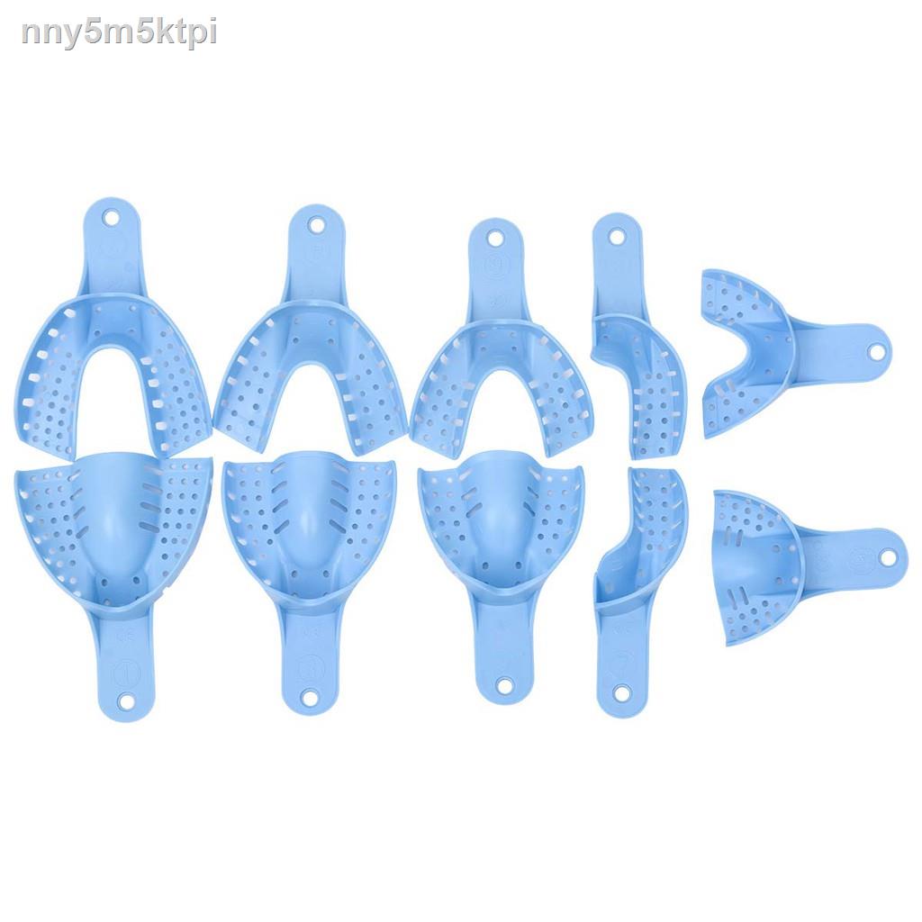 【Ready Stock】10Pcs Dental Impression Trays Disposable Plastic