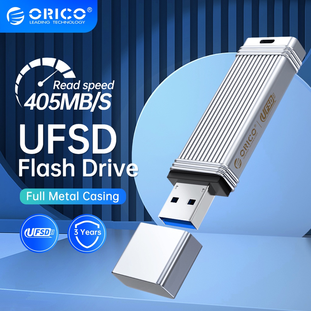 ⊕ORICO UFSD Metal Flash USB Flash Drive 405MB/S Pen Drive 512GB 256GB 128GB 64GB USB Stick Type