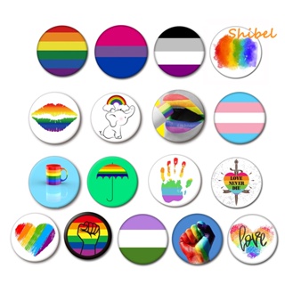 HOT_ Badge Sharp Pin Anti-Scratch สนิม Collective LGBT Rainbow Flag ของที่ระลึก Party Party
