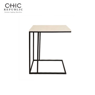 Chic Republic RHETT/28,โต๊ะข้าง - สี ดำ/ขาว