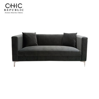 Chic Republic CEMON/2,โซฟา 2 ที่นั่ง - สี เทาเข้ม