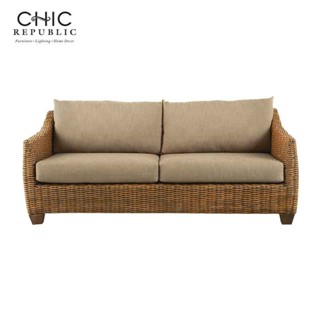 Chic Republic BOLSENA/3,โซฟา 3 ที่นั่ง - สีธรรมชาติ