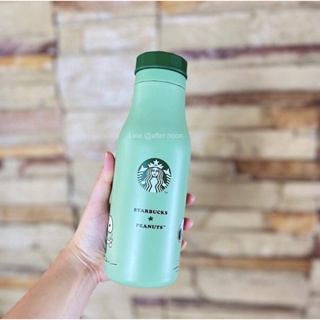 🌱 [พร้อมส่ง] ขวดสแตนเลส สีเขียว Snoopy Starbucks Japan x Snoopy / Starbucks แท้💯‼️