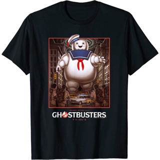 เสื้อยืดโปสเตอร์ Ghostbusters Ghostbusters Vs Stay Puft